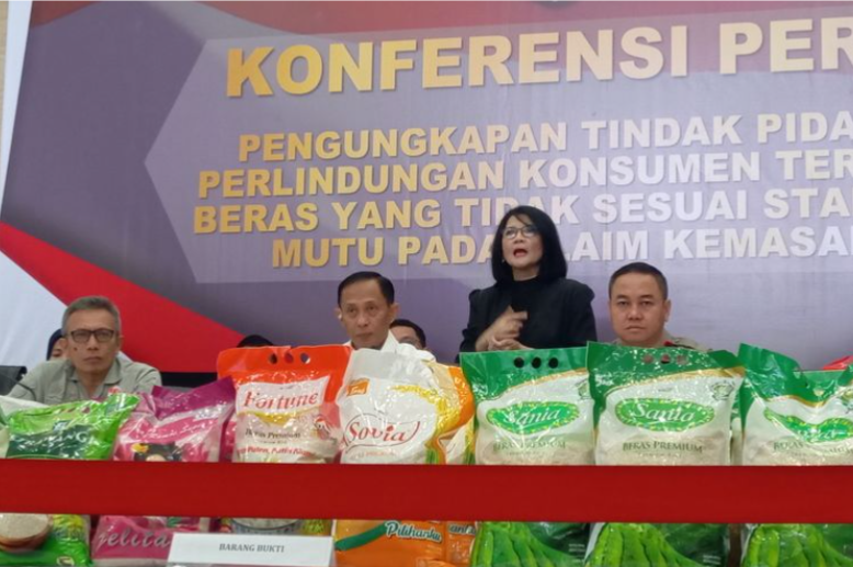 Label Premium Hanya Tipuan, Satgas Pangan Ungkap Kualitas Beras Tak Sesuai Standar